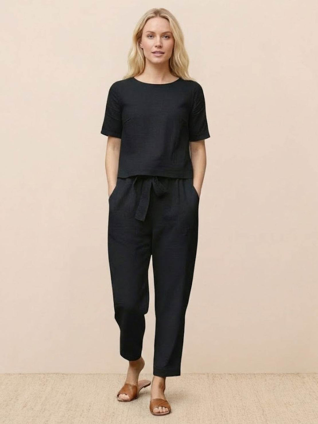 100% Cotton Linen Monochrome Co-ord