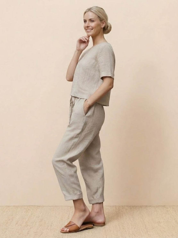 100% Cotton Linen Monochrome Co-ord