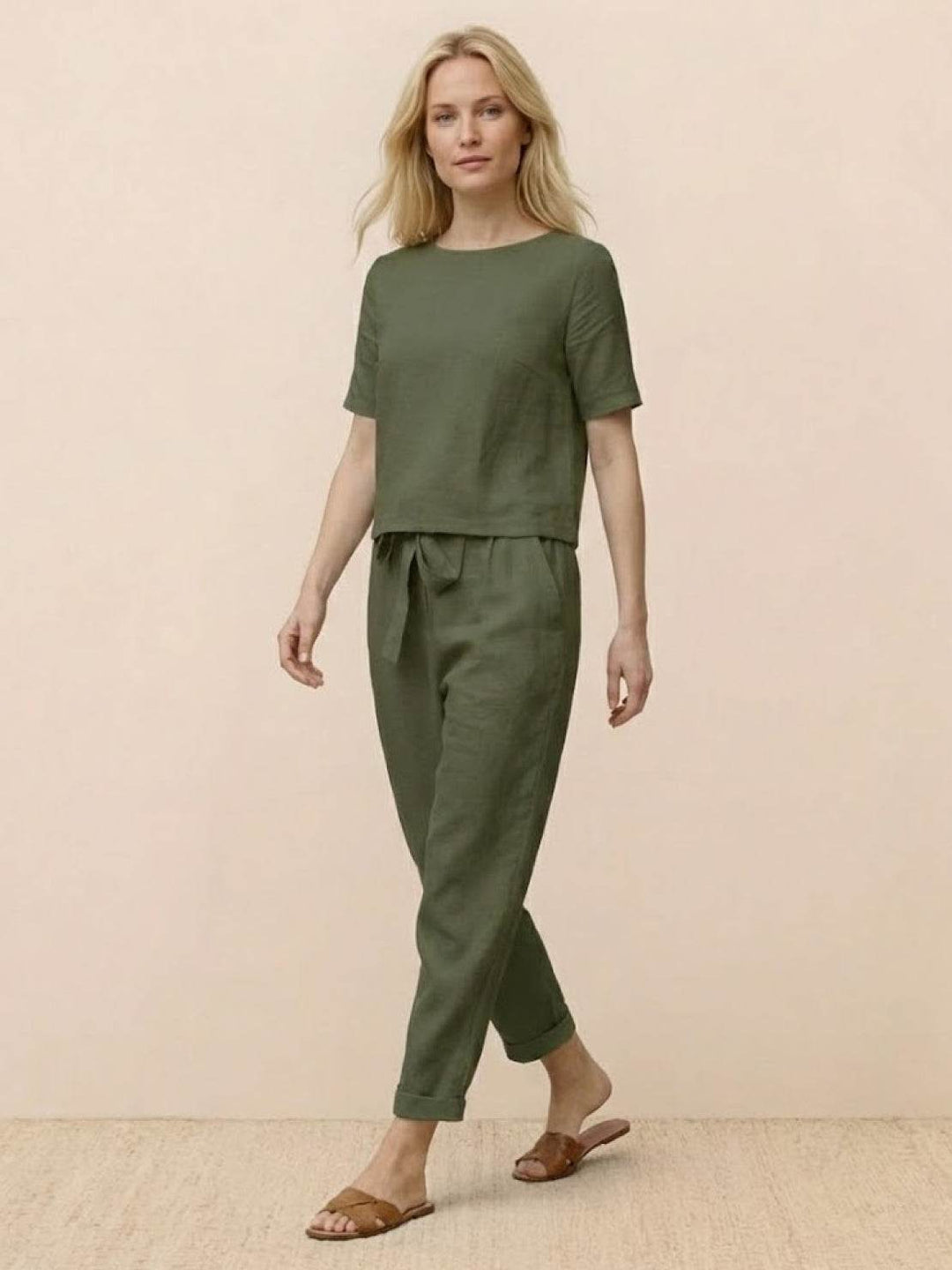 100% Cotton Linen Monochrome Co-ord
