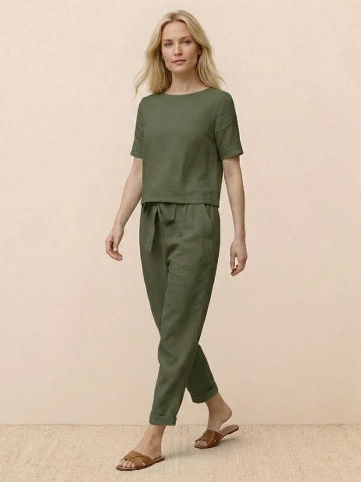 100% Cotton Linen Monochrome Co-ord