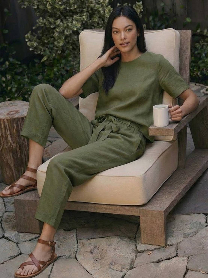 100% Cotton Linen Monochrome Co-ord