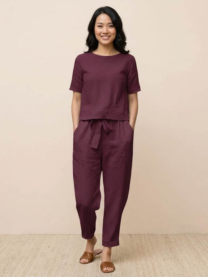 100% Cotton Linen Monochrome Co-ord