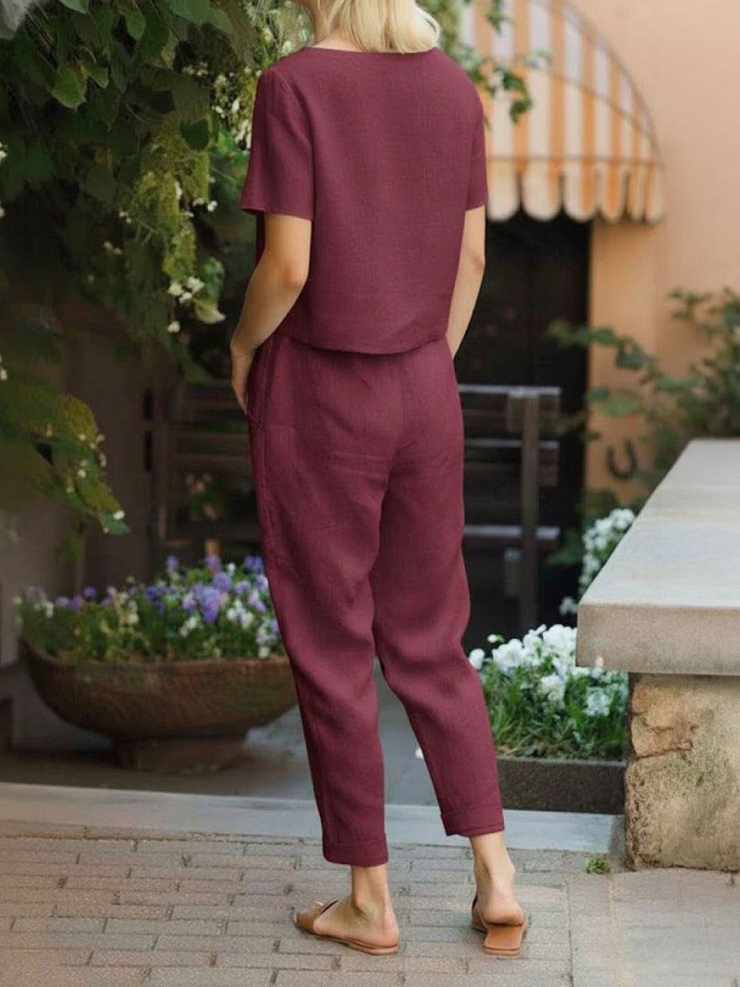 100% Cotton Linen Monochrome Co-ord