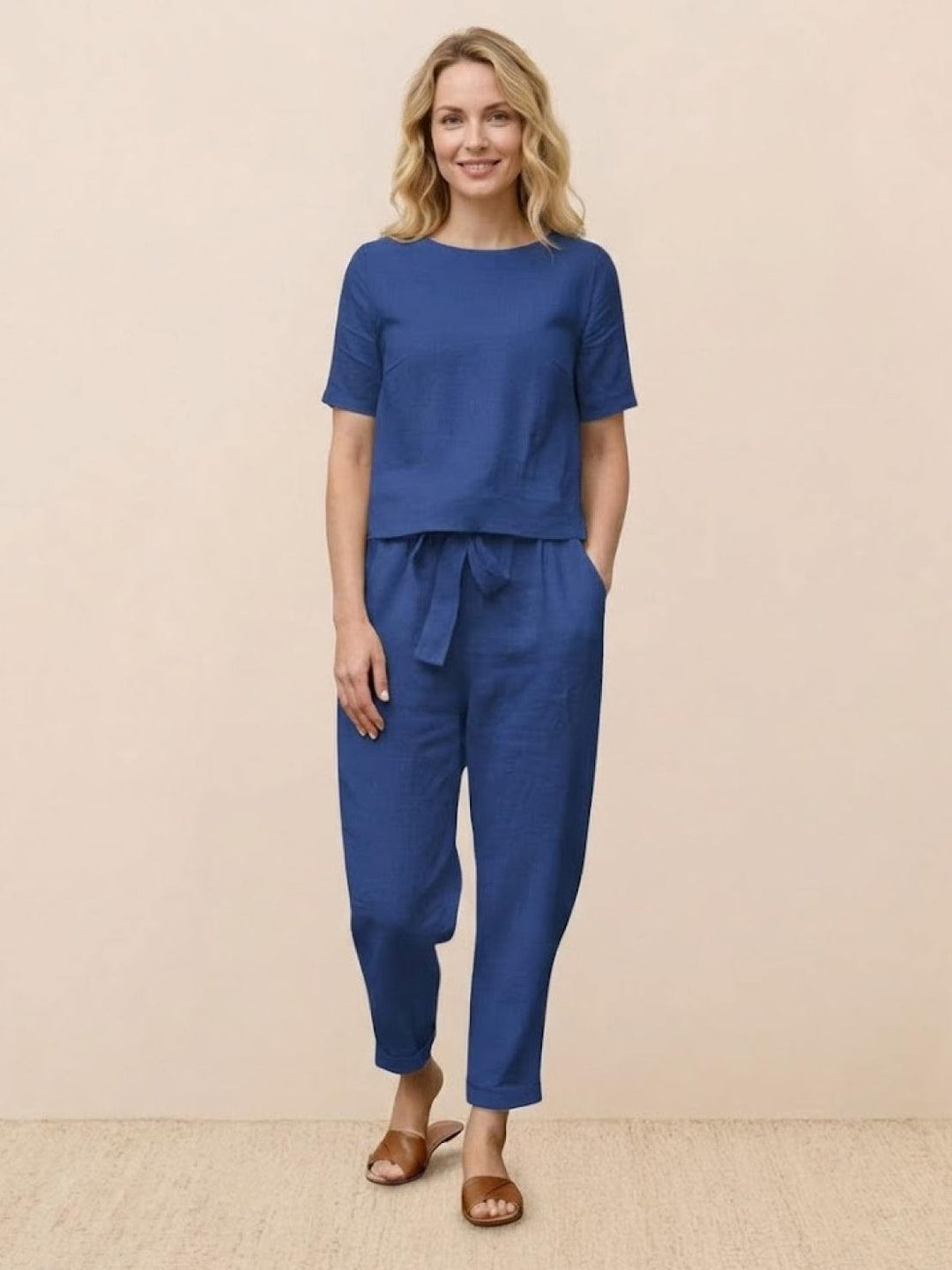 100% Cotton Linen Monochrome Co-ord