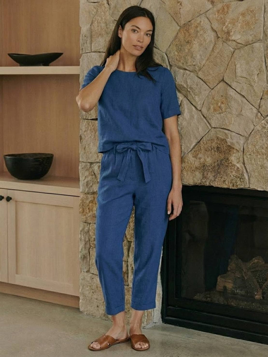 100% Cotton Linen Monochrome Co-ord