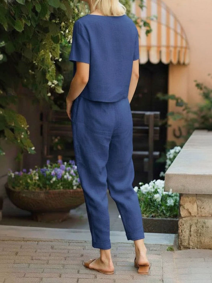 100% Cotton Linen Monochrome Co-ord