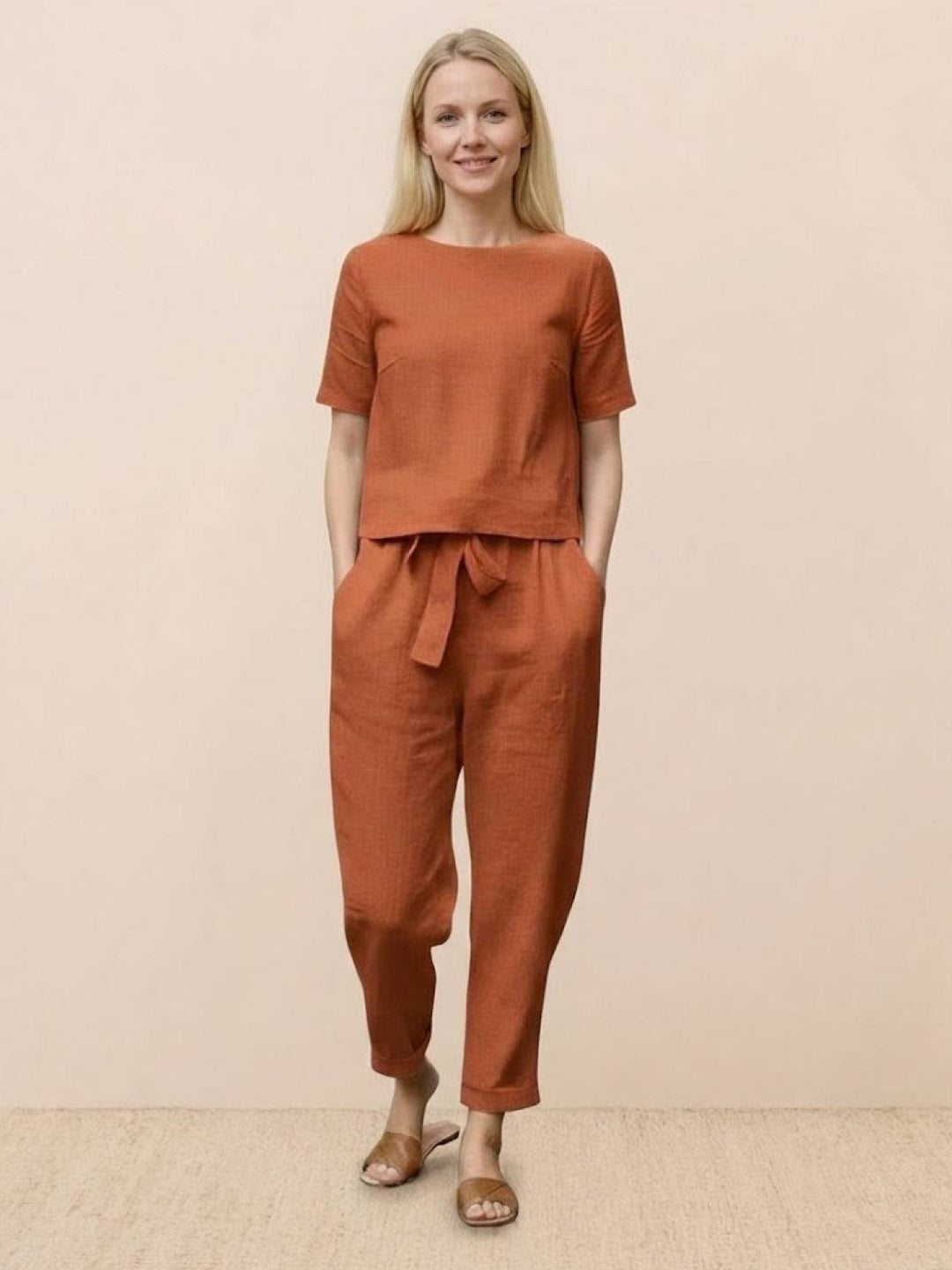 100% Cotton Linen Monochrome Co-ord