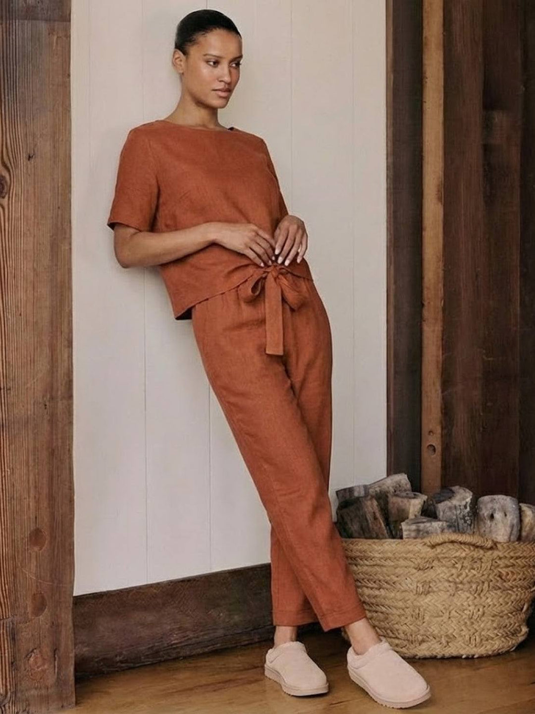 100% Cotton Linen Monochrome Co-ord