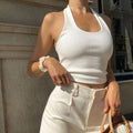 Ribbed Cropped Tank Top for Women