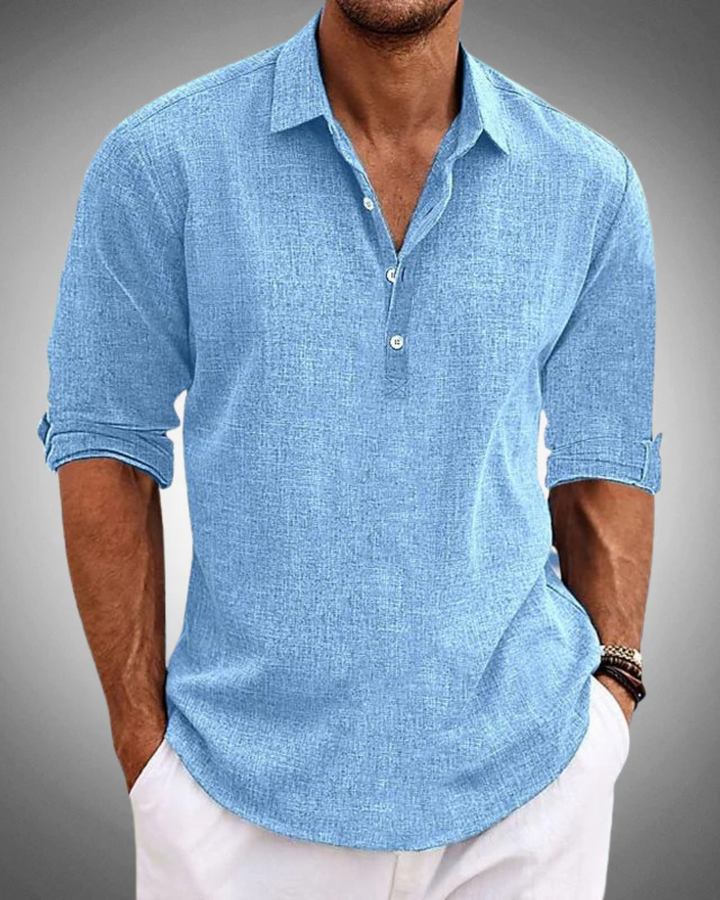 Refined Button-Front Classic Shirt