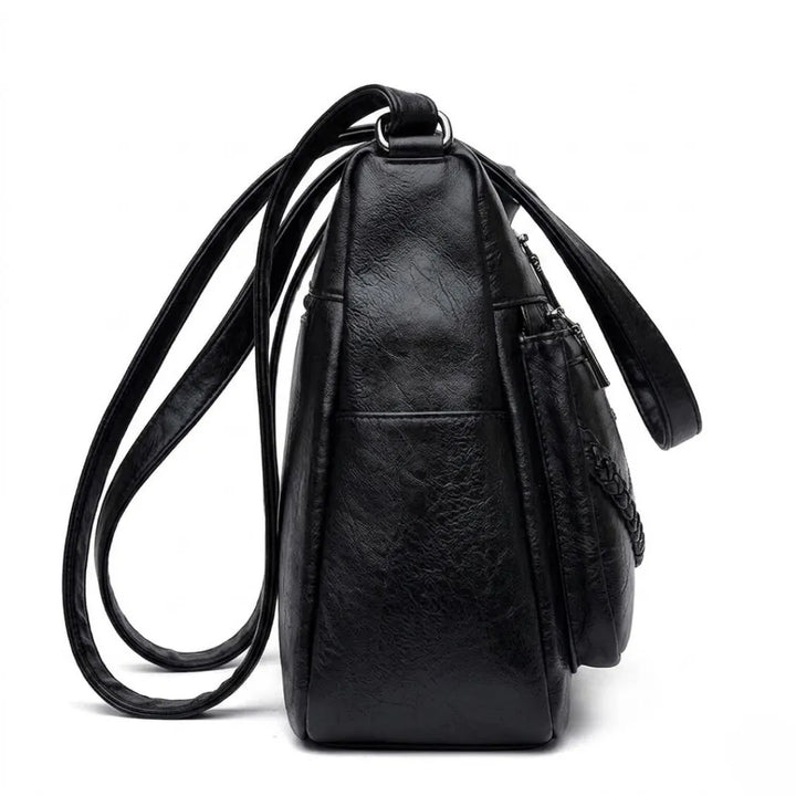 Isadora | Multi-Pocket vegan Leather Crossbody Bag