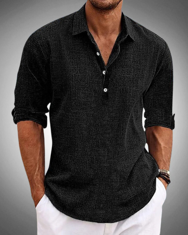 Refined Button-Front Classic Shirt