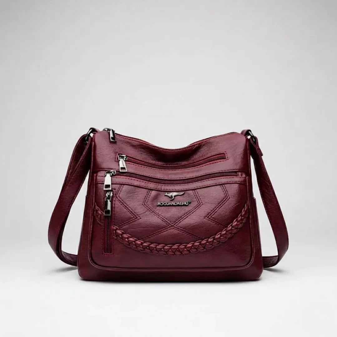 Isadora | Multi-Pocket vegan Leather Crossbody Bag