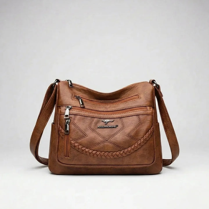 Isadora | Multi-Pocket vegan Leather Crossbody Bag