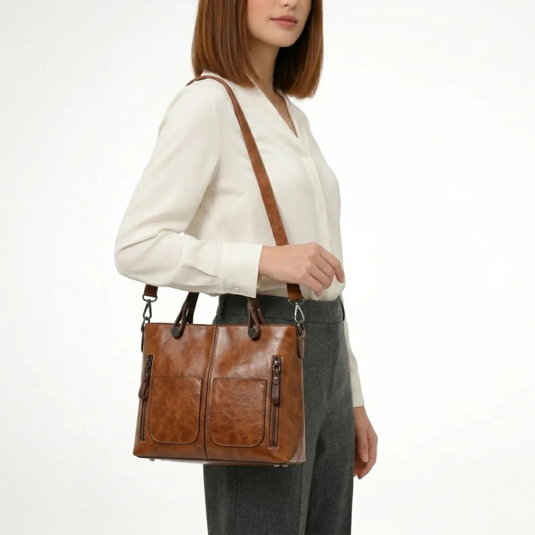 Seraphina | Women's Multi-Pocket Structured Tote Bag
