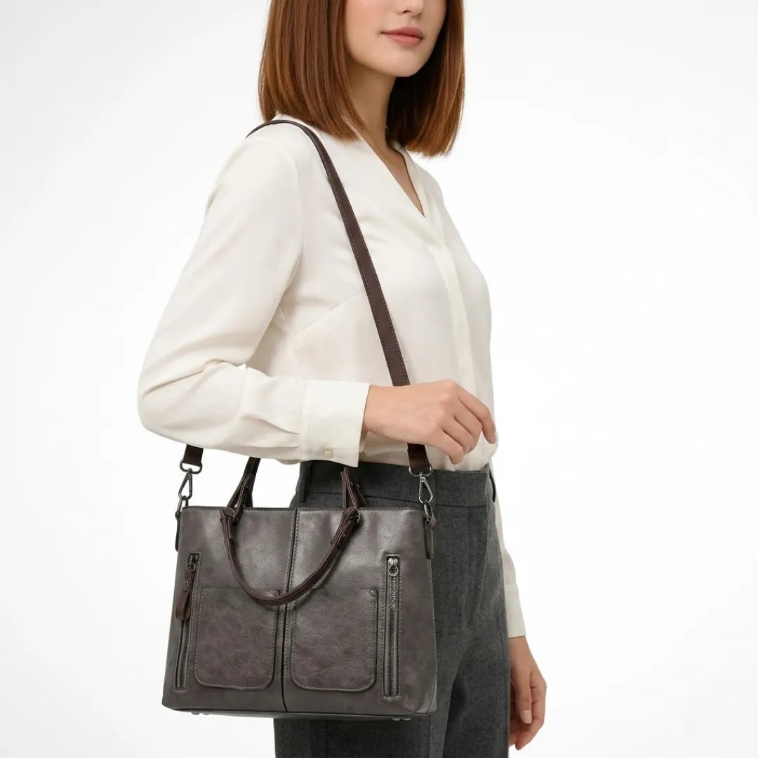 Seraphina | Women's Multi-Pocket Structured Tote Bag
