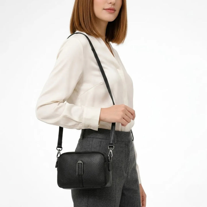 Pella | Women's Compact Double Zip Crossbody Bag