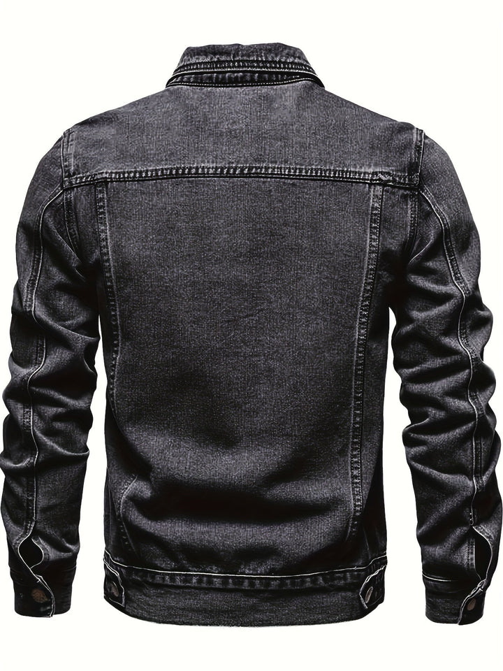 REGULAR DENIM JACKET FOR MEN