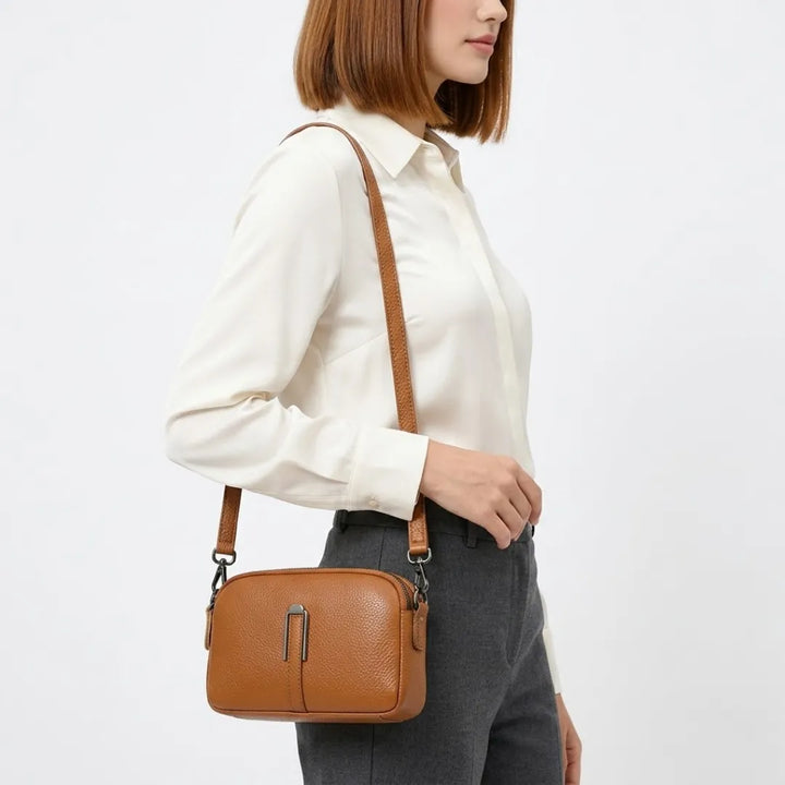 Pella | Women's Compact Double Zip Crossbody Bag