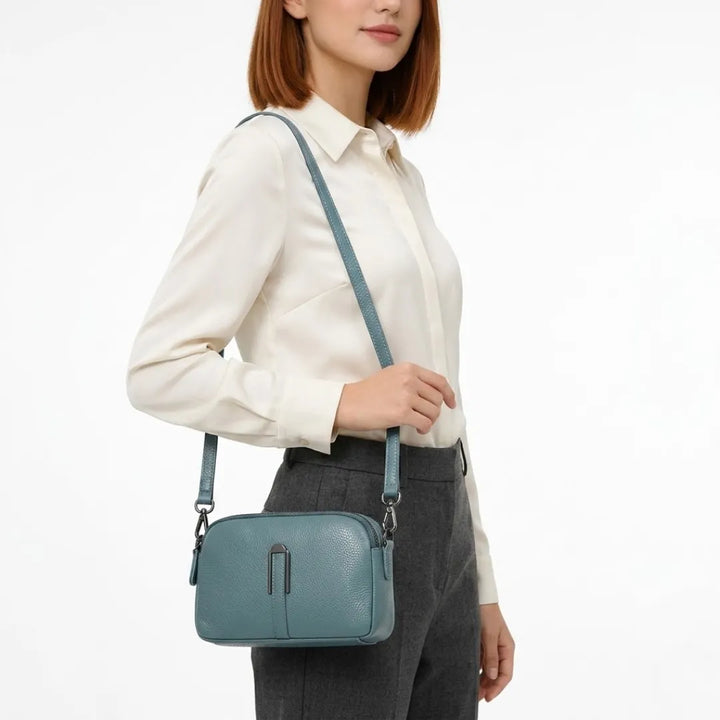Pella | Women's Compact Double Zip Crossbody Bag
