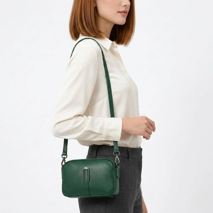 Pella | Women's Compact Double Zip Crossbody Bag