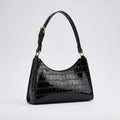 Valmera | Women's Croc-Embossed Baguette Shoulder Bag