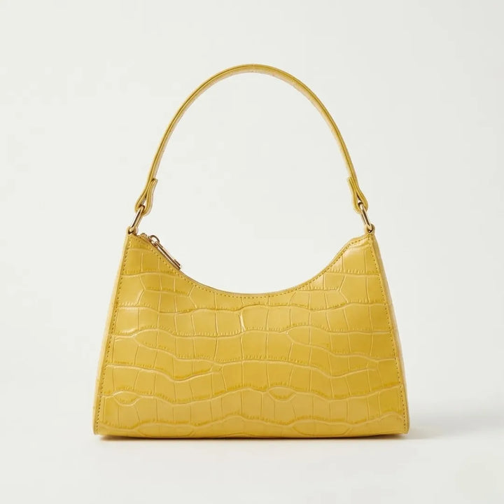Valmera | Women's Croc-Embossed Baguette Shoulder Bag
