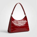 Valmera | Women's Croc-Embossed Baguette Shoulder Bag