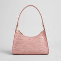 Valmera | Women's Croc-Embossed Baguette Shoulder Bag