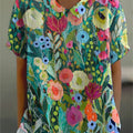 Casual Watercolor Floral Shirt