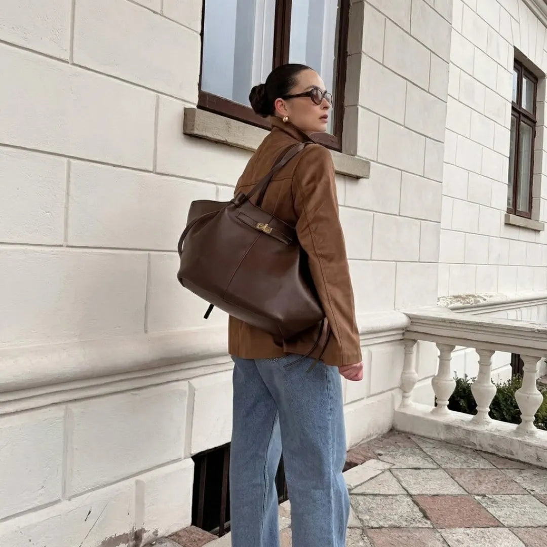 Florence | Large Vegan Leather Tote Bag for Women