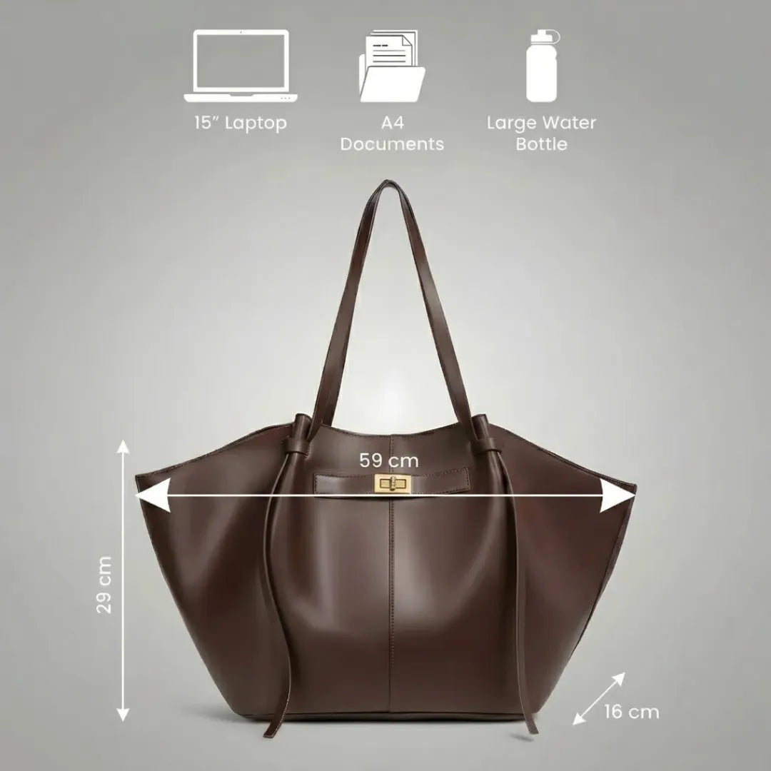 Florence | Large Vegan Leather Tote Bag for Women