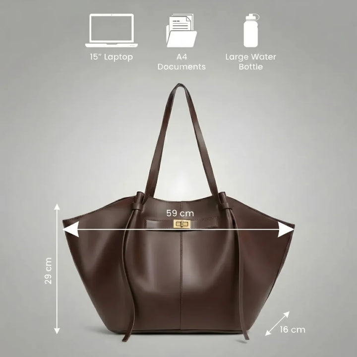 Florence | Large Vegan Leather Tote Bag for Women