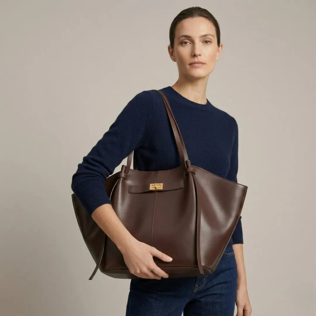 Florence | Large Vegan Leather Tote Bag for Women