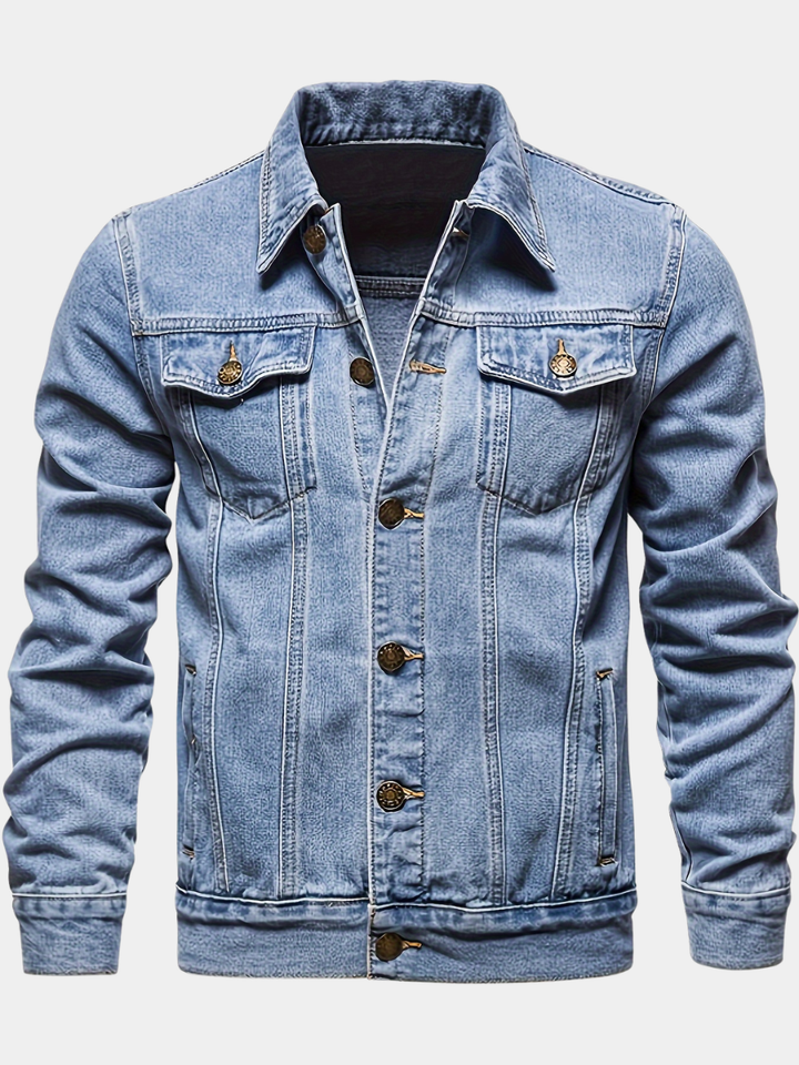 REGULAR DENIM JACKET FOR MEN