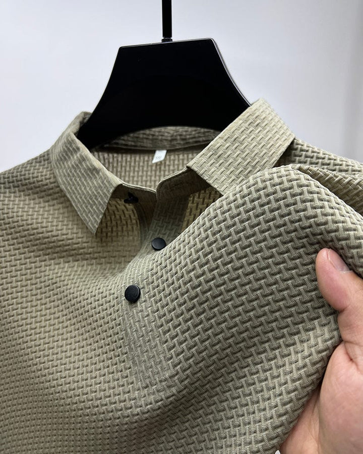 Stylish Button-Up Polo Shirt