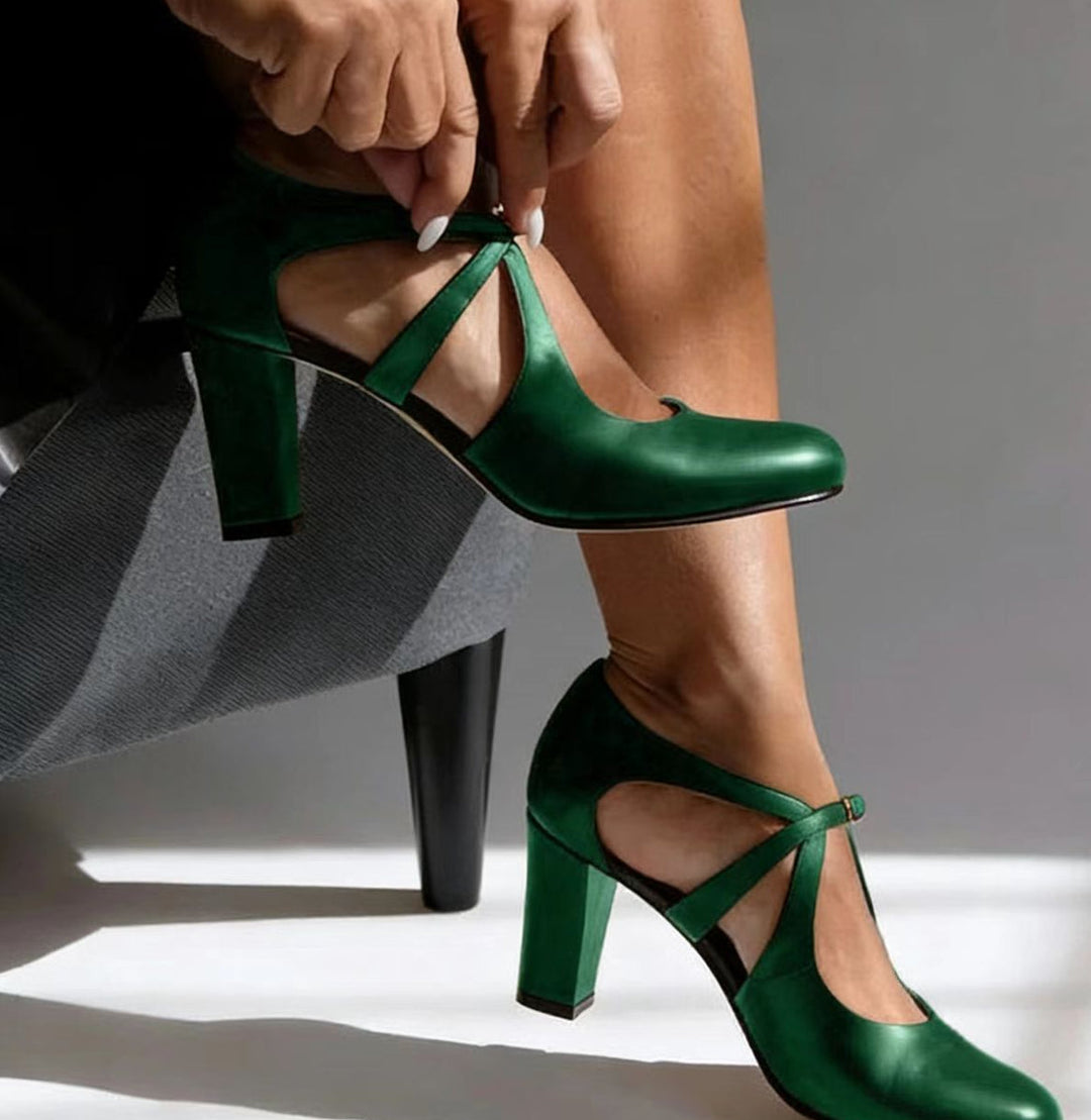 Elegant Comfort Strap Heels
