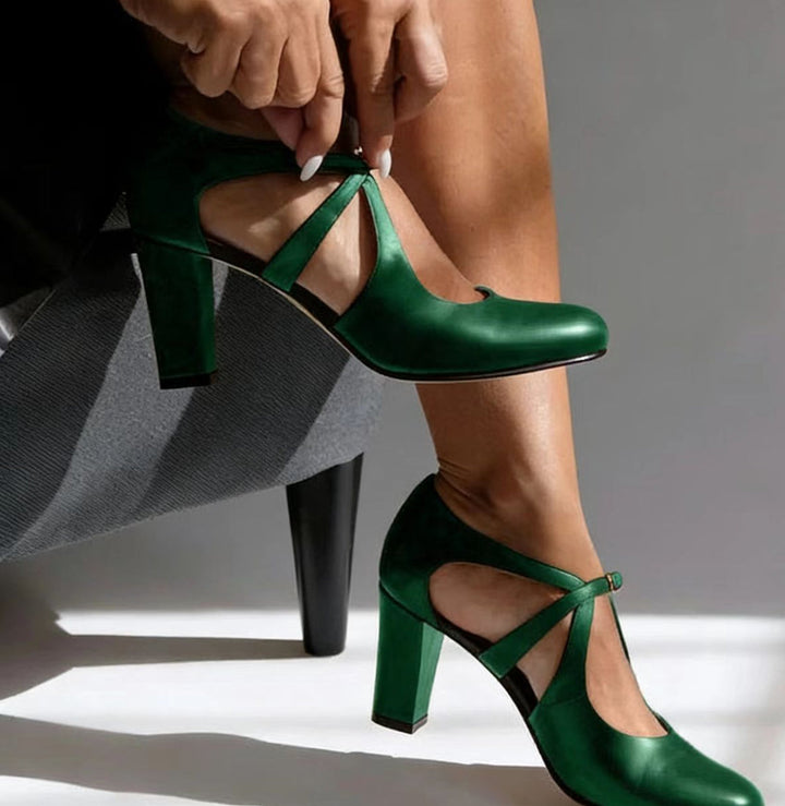 Elegant Comfort Strap Heels