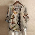 Casual Retro-Inspired Blouse