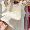 Ribbed Cropped Wife Beater Tank Top for Women