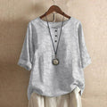 Casual Retro-Inspired Blouse
