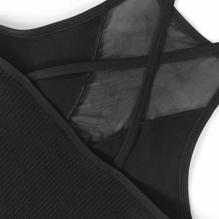 High Neck Ribbed Tank Top for Women