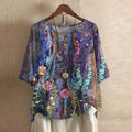 Casual Retro-Inspired Blouse