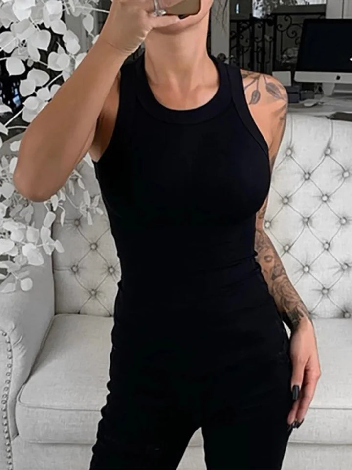 Ribbed Wife Beater Tank Top for Women