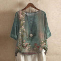 Casual Retro-Inspired Blouse