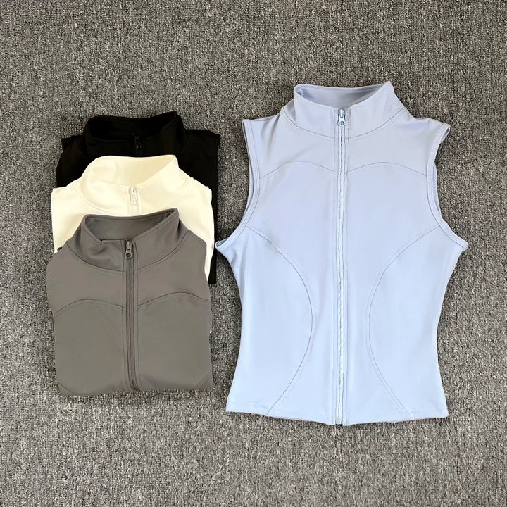 High Neck Cropped Tank Top for Women