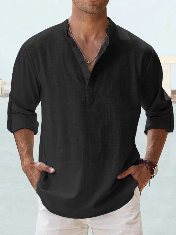 Breathable Button-Up Shirt