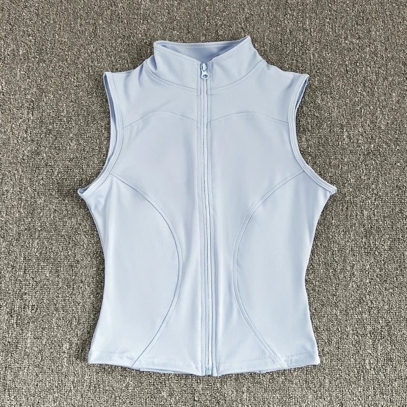 High Neck Cropped Tank Top for Women