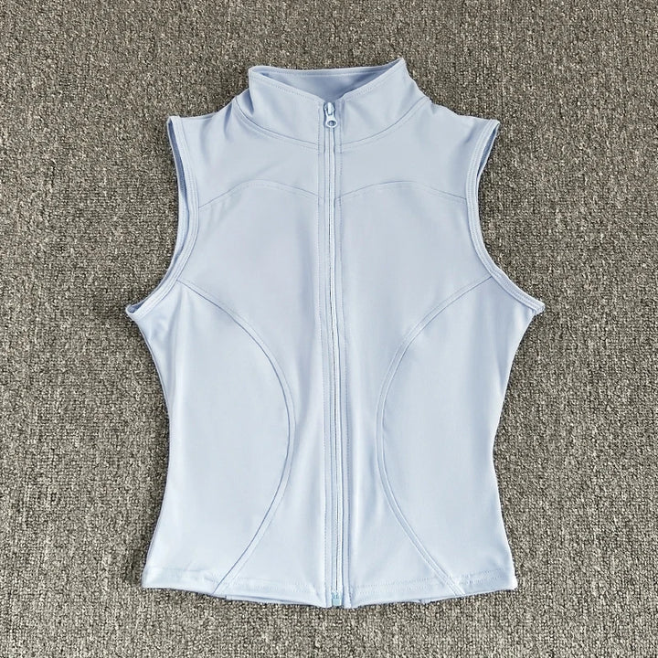 High Neck Cropped Tank Top for Women