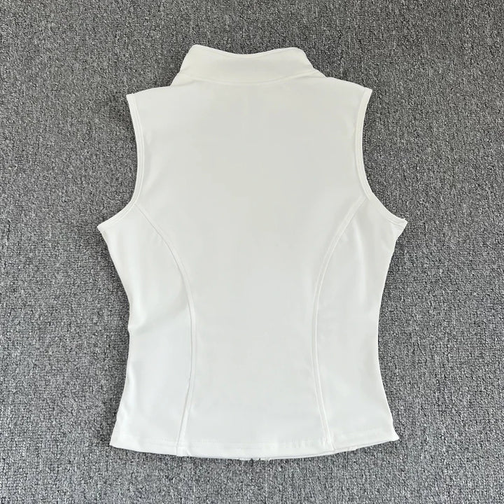 High Neck Cropped Tank Top for Women